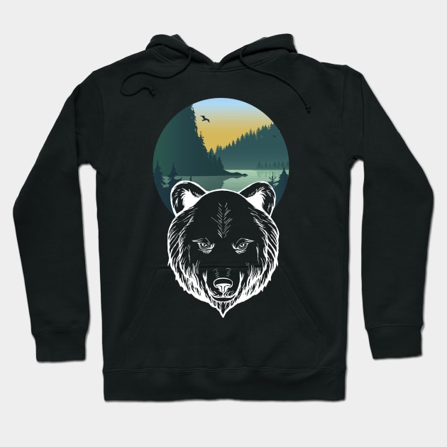 Bear by nature Hoodie by COLeRIC